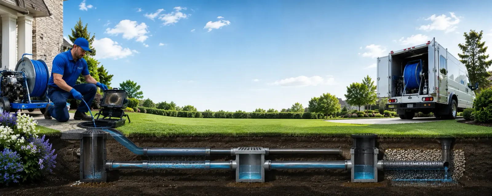 Outdoor drain cleaning information for Norton, MA
